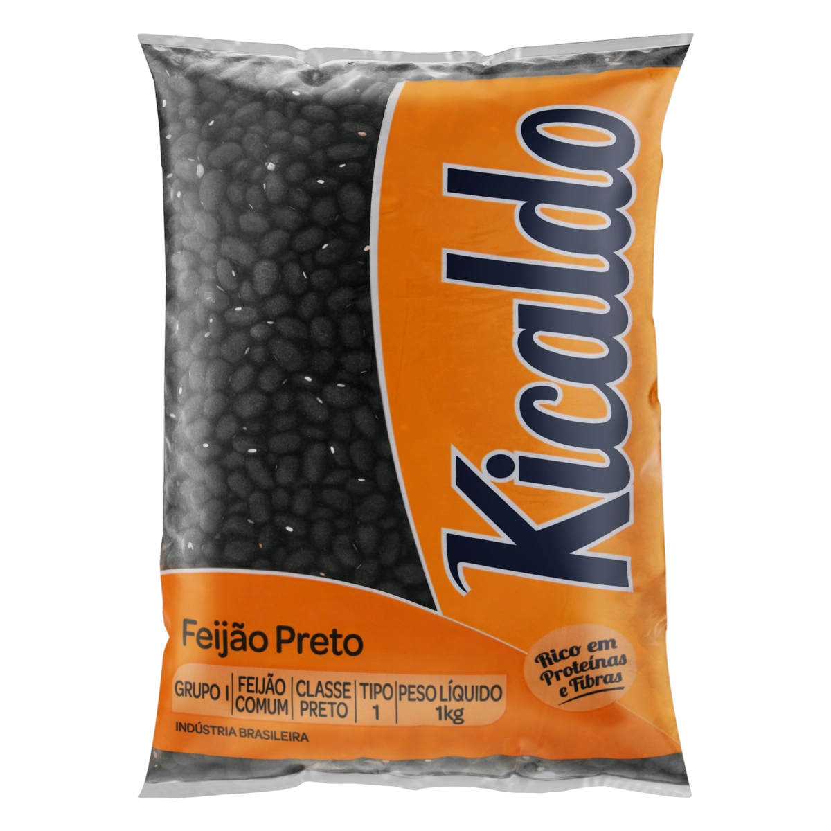 Feijão Preto Tipo 1 Kicaldo Pacote 1kg