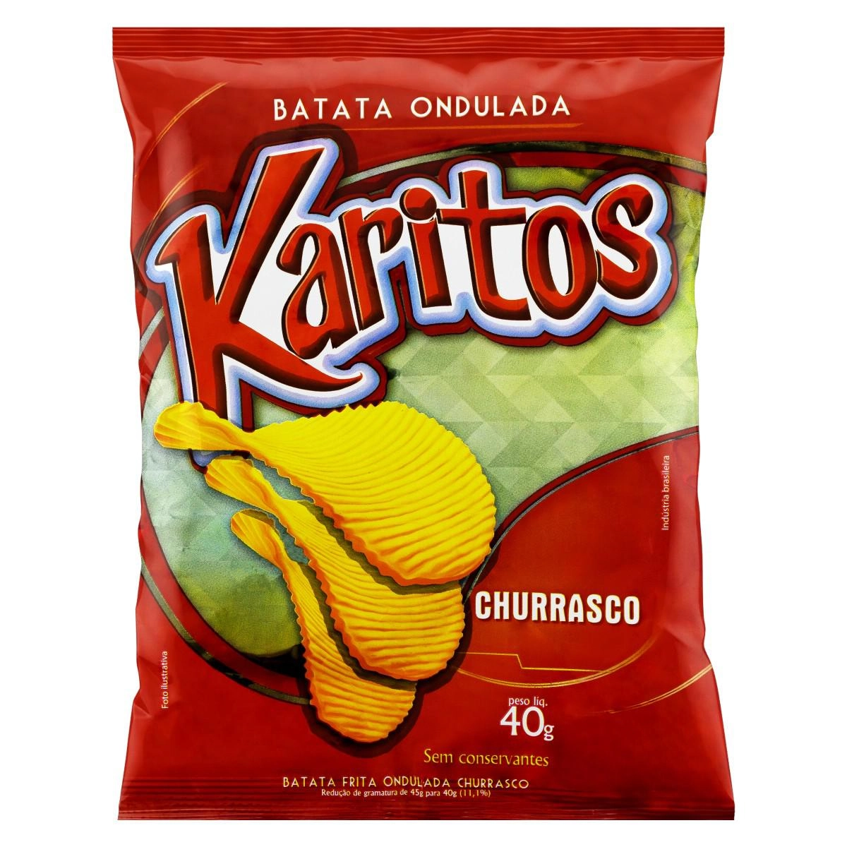 Batata Ondulada Karolitos 40g Churrasco