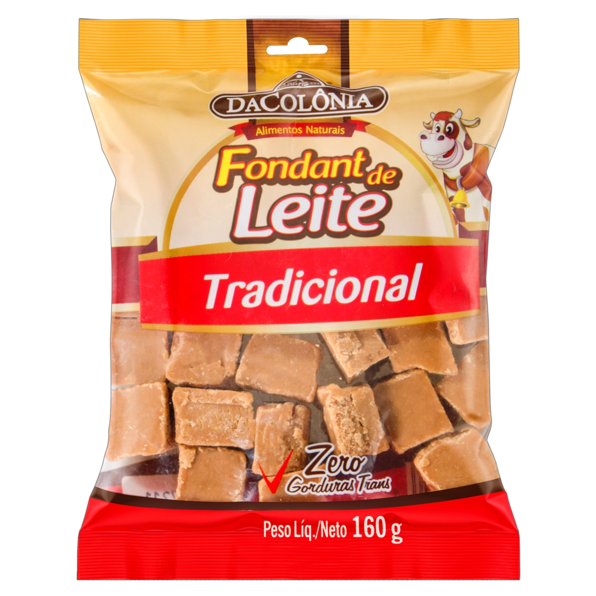 Fondant De Leite Tradicional Dacolônia Pacote 160g