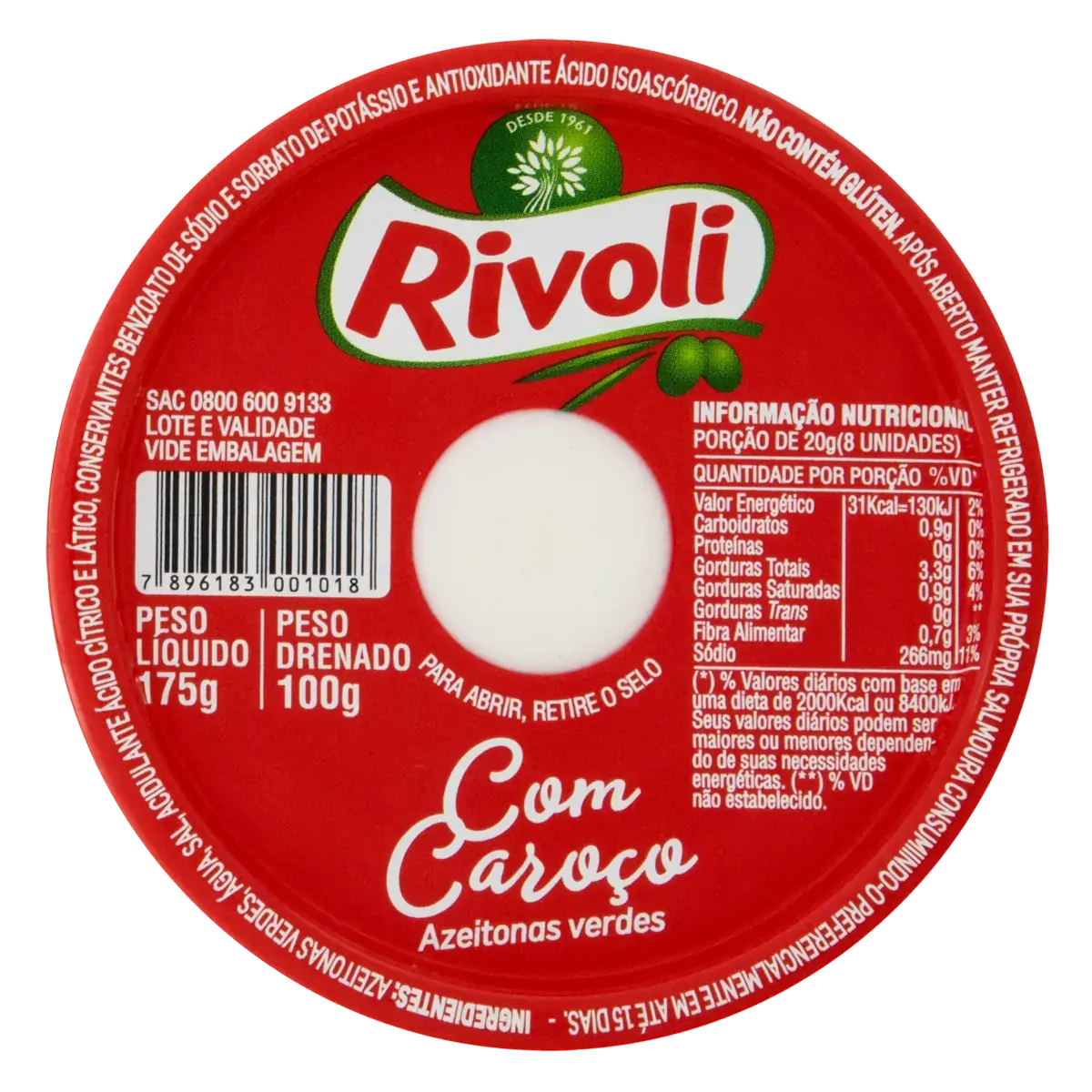 Azeitona Verde Rivoli 24/rs