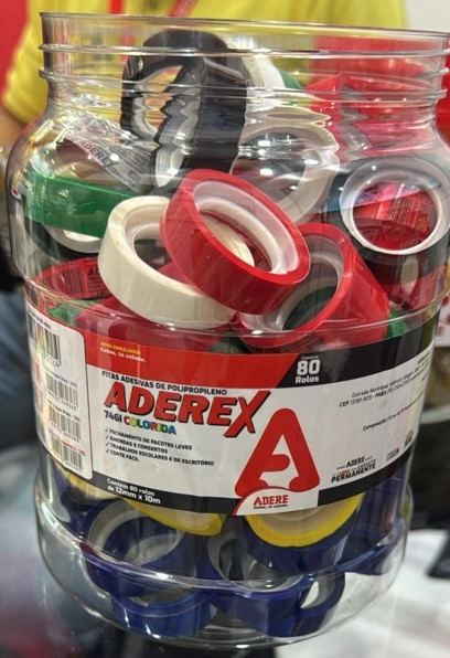 Fita Adesiva Aderex Colorida