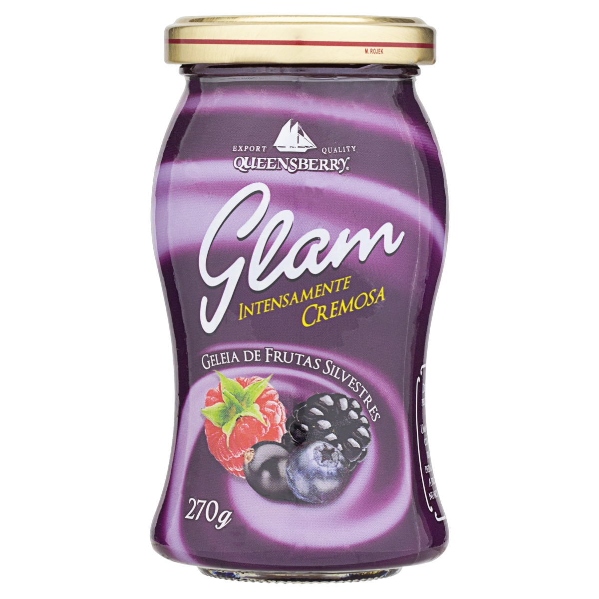 Geleia Cremosa Frutas Silvestres Queensberry Glam Vidro 270g