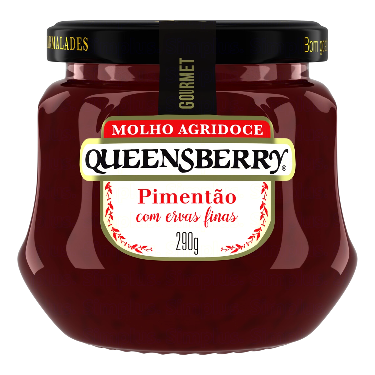 Molho Agridoce Pimentão Com Ervas Finas Queensberry Gourmet Vidro 290g