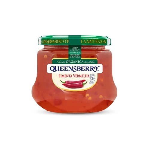 Geleia Agridoce Orgânica Pimenta Vermelha Queensberry Vidro 320g