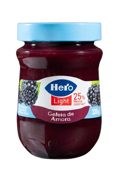 Geleia Amora Light Hero Vidro 320g