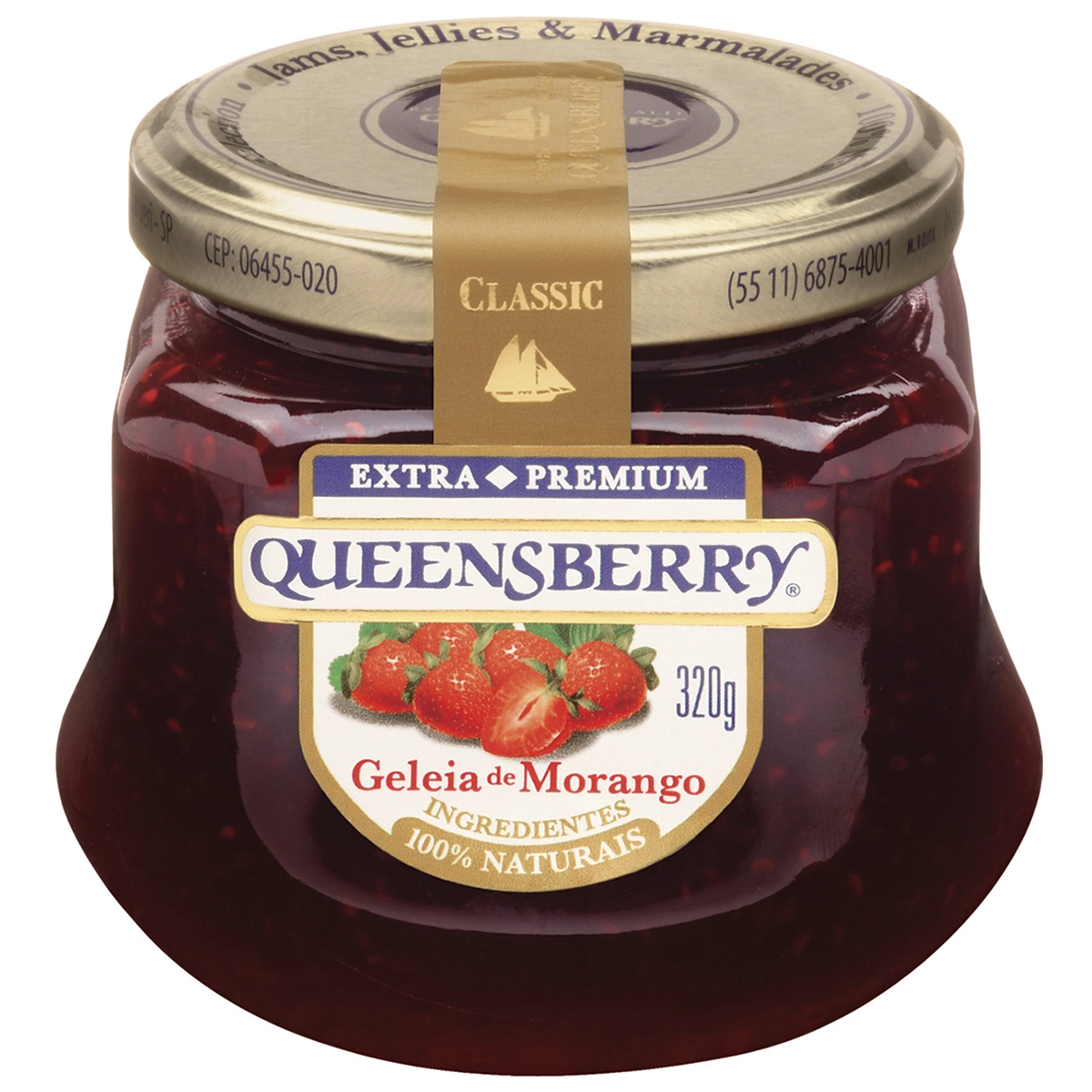 Geleia Morango Queensberry Classic Vidro 320g