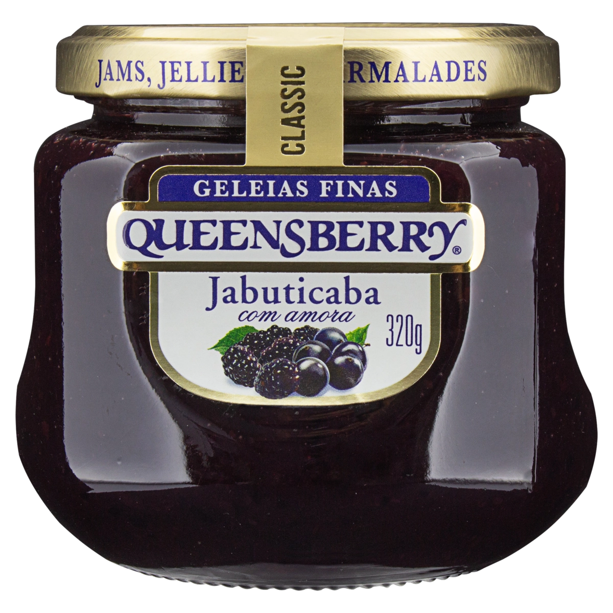 Geleia Jabuticaba Com Amora Queensberry Classic Vidro 320g