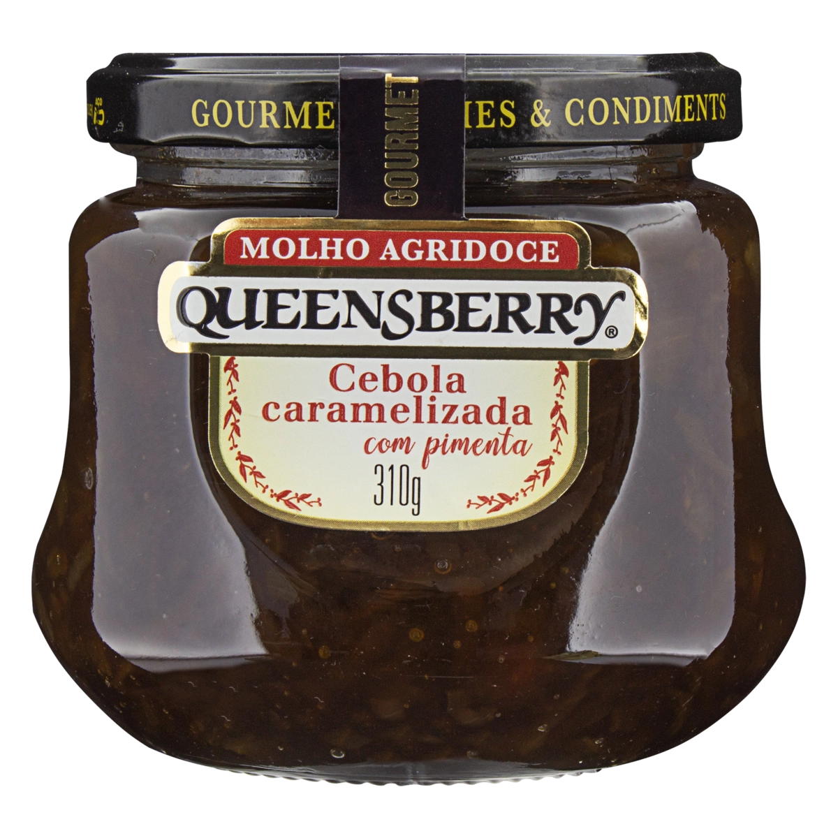 Molho Agridoce Cebola Caramelizada Com Pimenta Queensberry Gourmet Vidro 310g