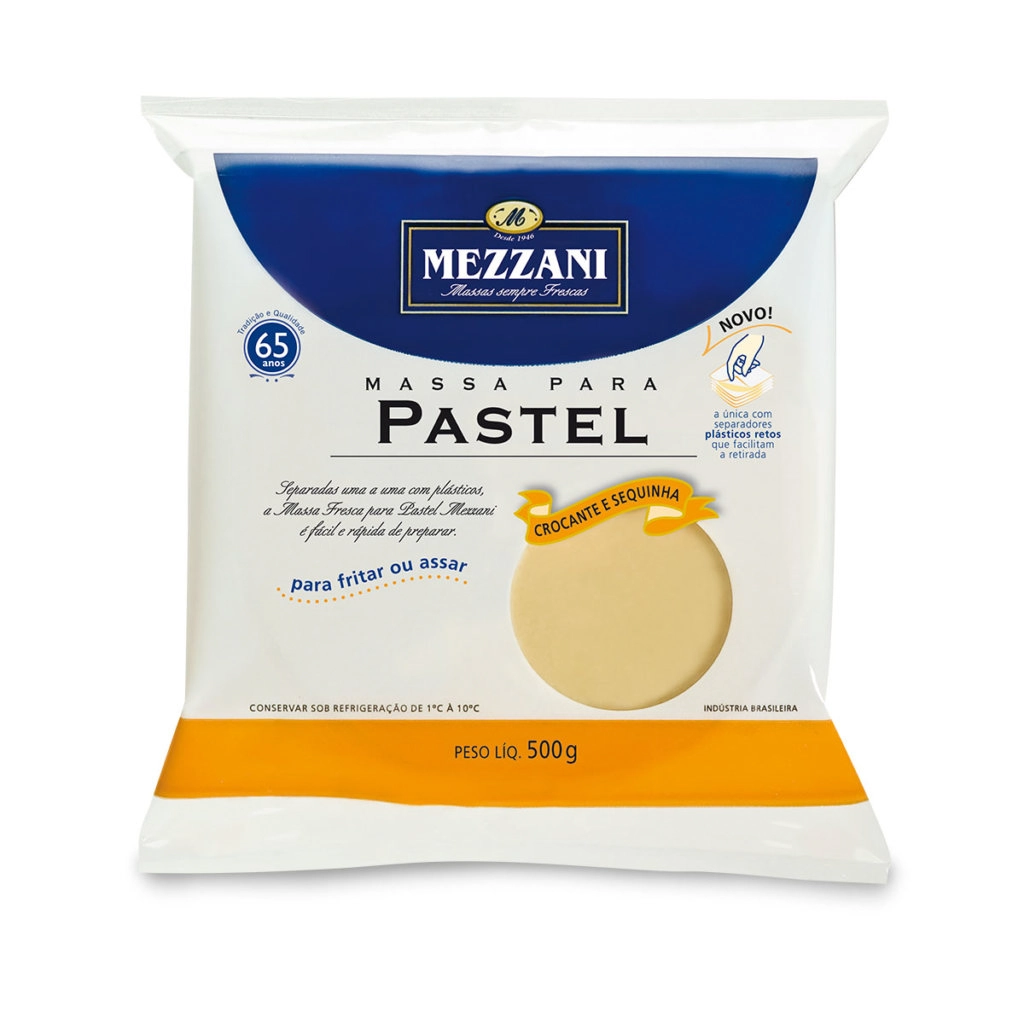 Massa Para Pastel Mezzani Pacote 500g