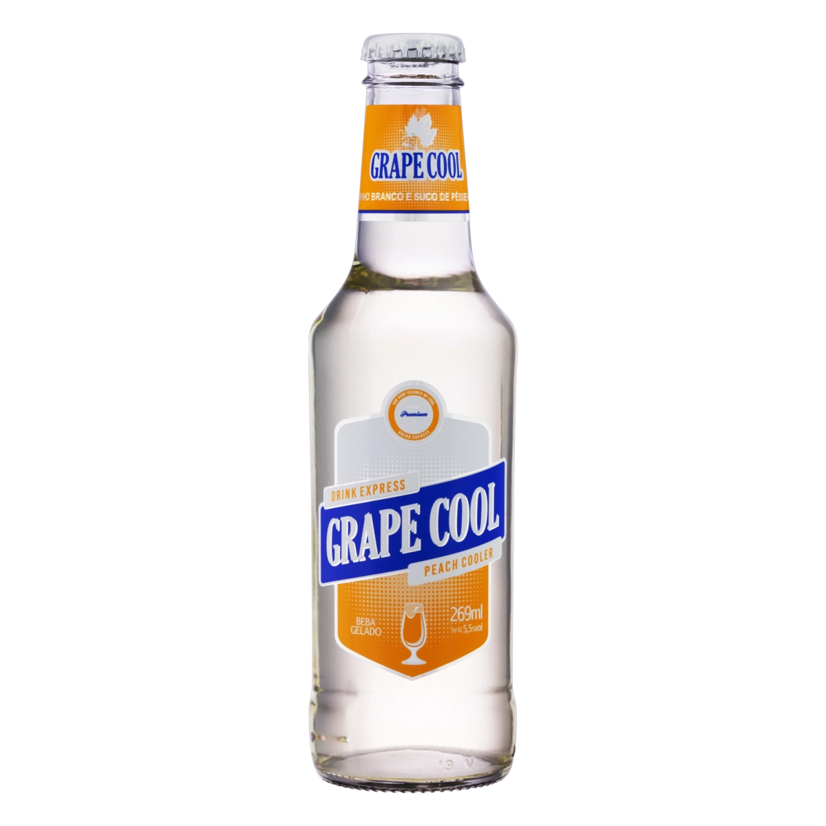Cooler Com Vinho Pêssego Grape Cool Garrafa 269ml