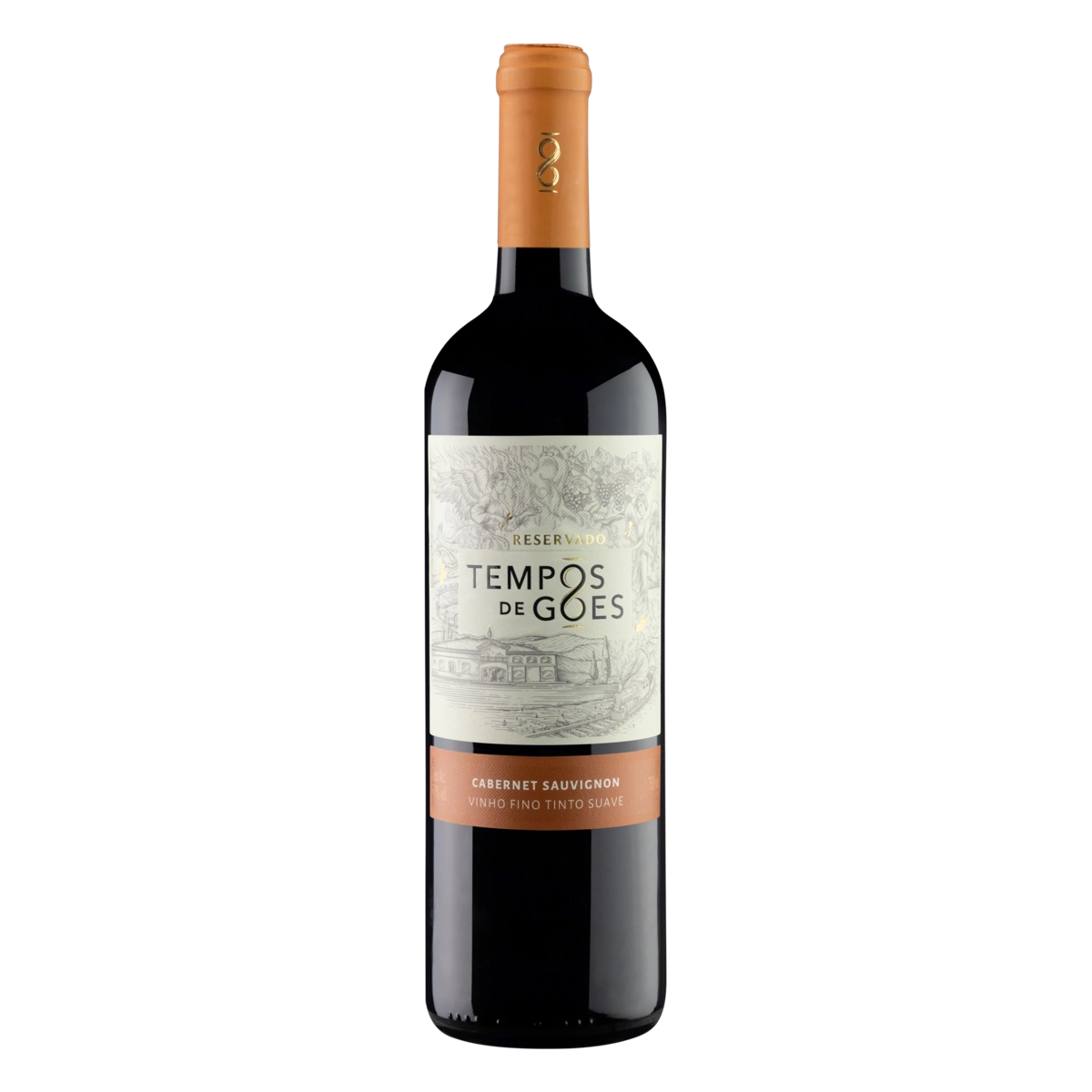 Vinho Brasileiro Tinto Suave Reservado Tempos De Góes Cabernet Sauvignon São Roque Garrafa 750ml