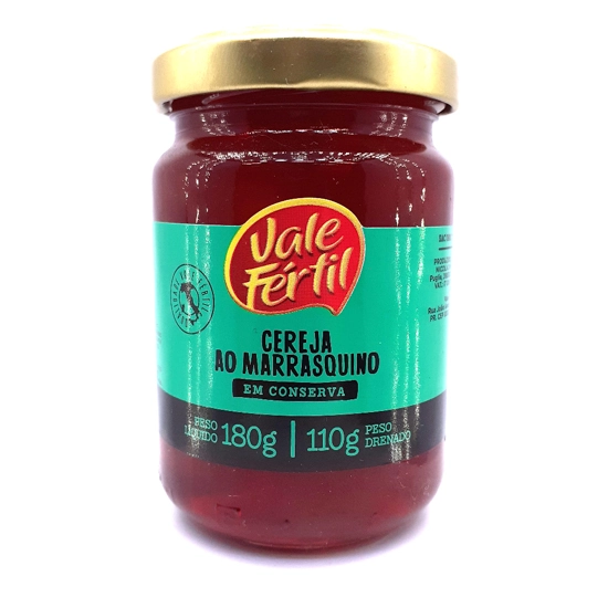 Cereja Em Calda Marrasquino Vale Fértil Vidro 110g