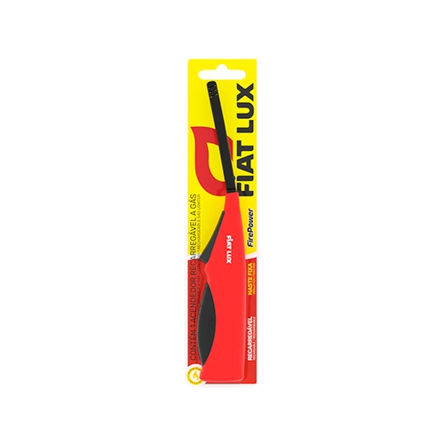 Acendedor Recarregável Vermelho Firepower Fiat Lux