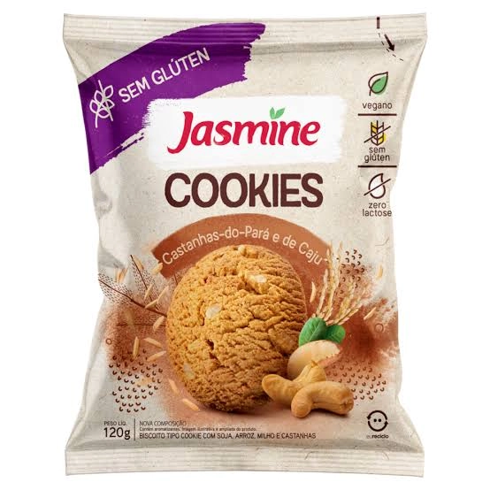 Cookies Suply Castanha Do Para E Caju 150gr Jasmine