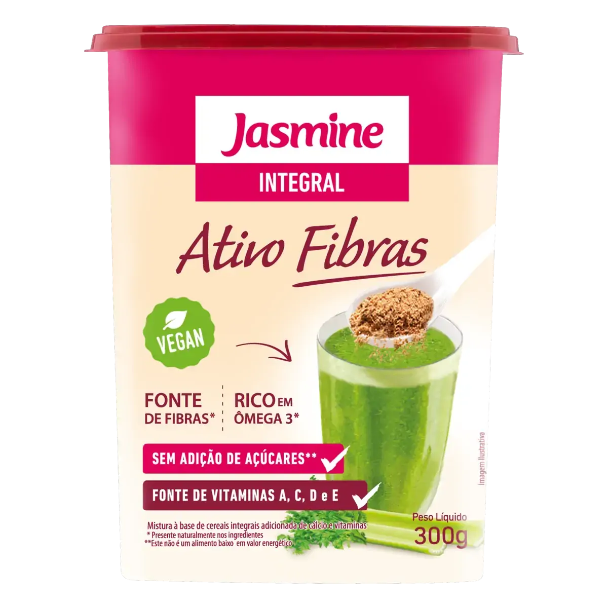 Mix De Cereais Integrais Jasmine Ativo Fibras Pote 300g
