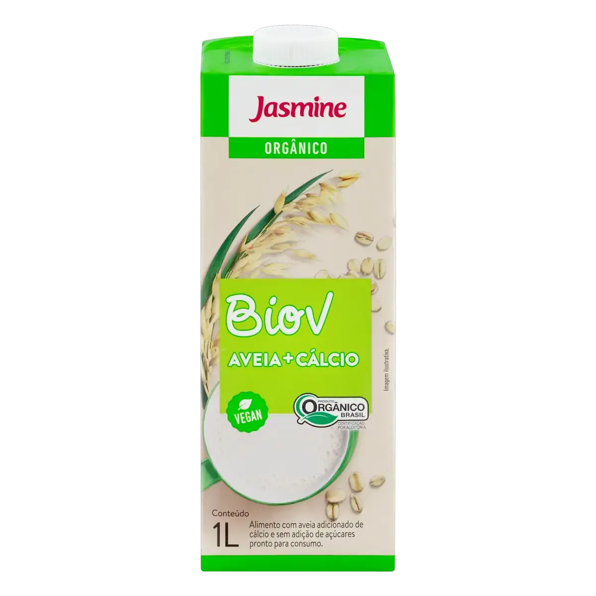 Bebida à Base De Aveia Com Cálcio Orgânica Jasmine Biov Caixa 1l