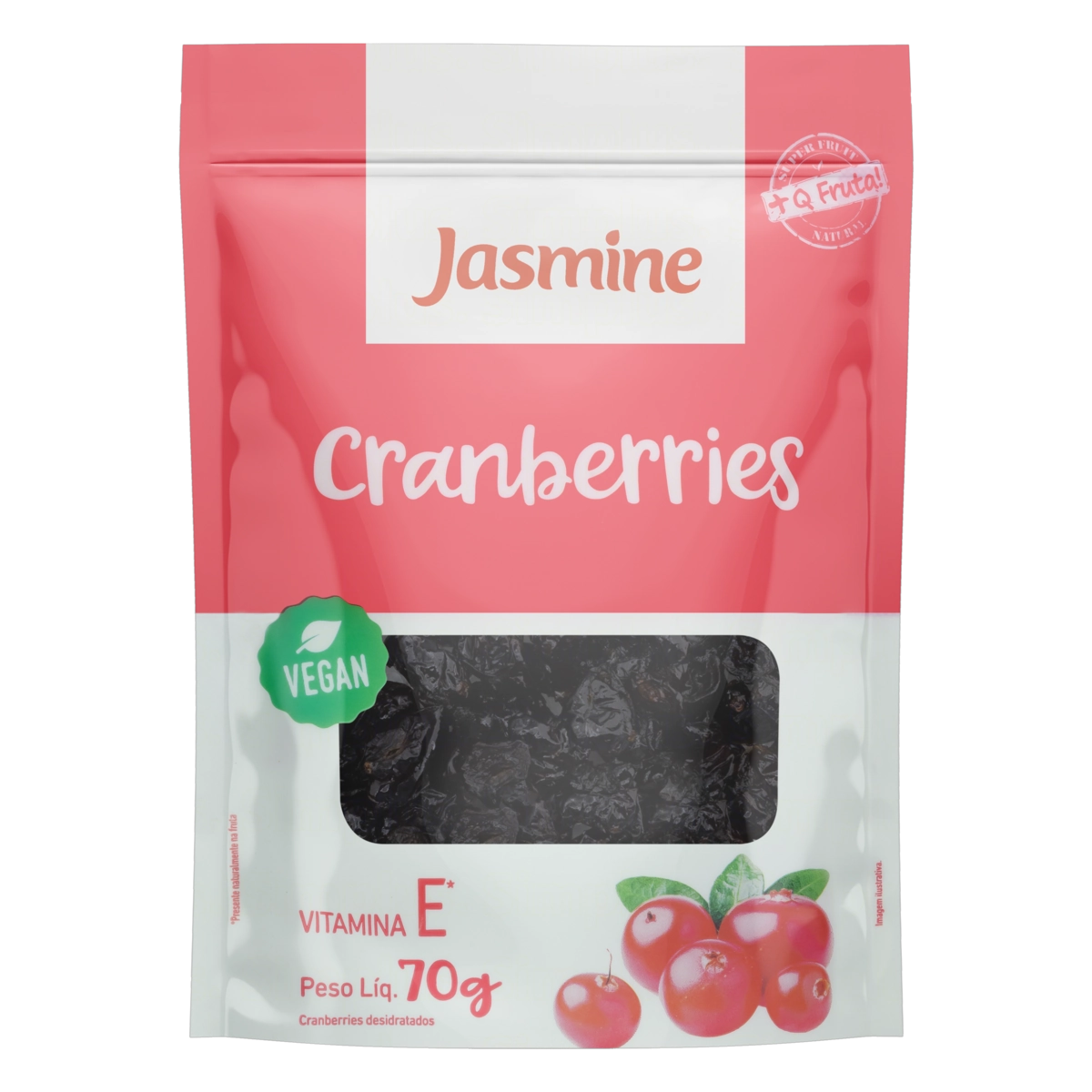 Cranberry Desidratado Jasmine Pouch 70g