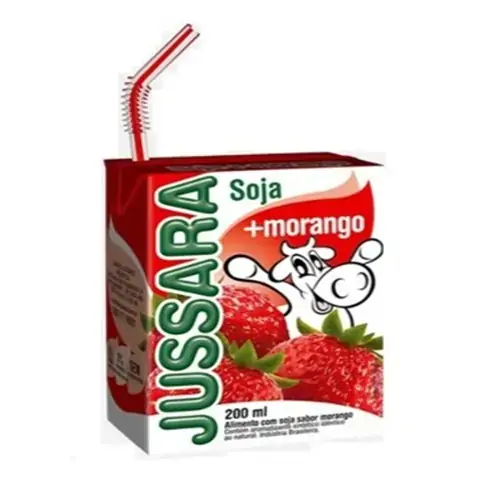 Bebida De Soja Jussara Morango