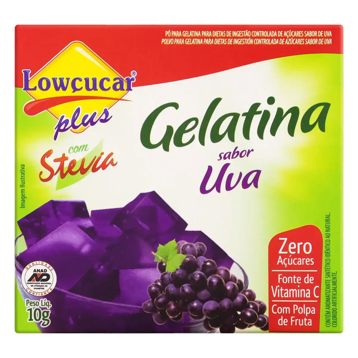 Gelatina Zero Uva