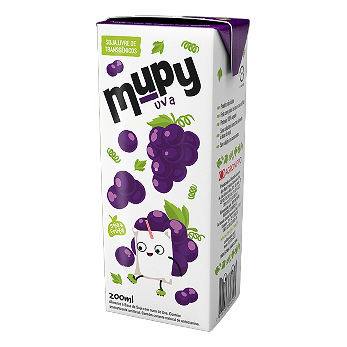 Bebida à Base De Soja Uva Mupy Caixa 200ml