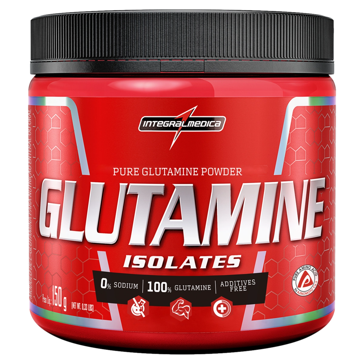 Glutamina Pó Integralmedica Glutamine Isolates Pote 150g