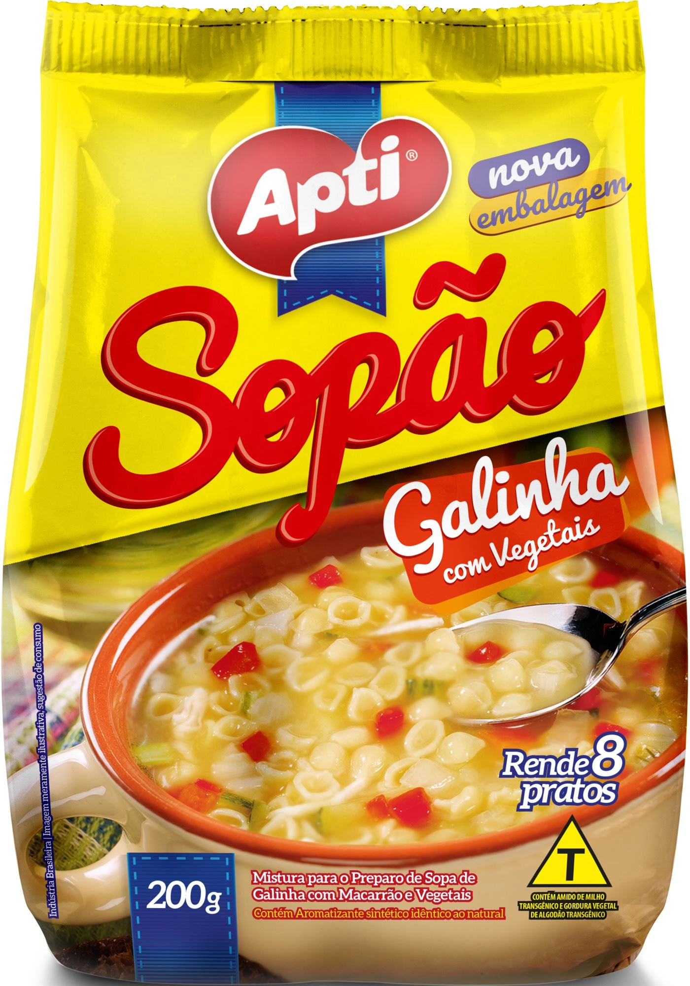 Sopao Apti Galinha Macarrão/veg