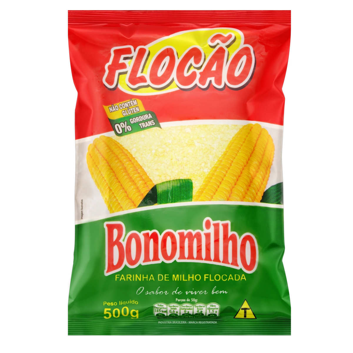 Farinha De Milho Flocão Bonomilho Pacote 500g