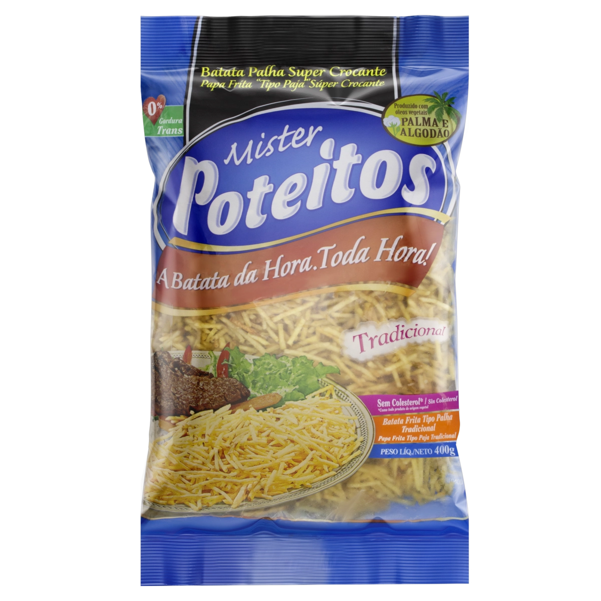 Batata Palha Tradicional Mister Poteitos Pacote 400g
