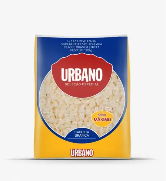 Canjica Urbano Branca Misturada Despiliculada 500g