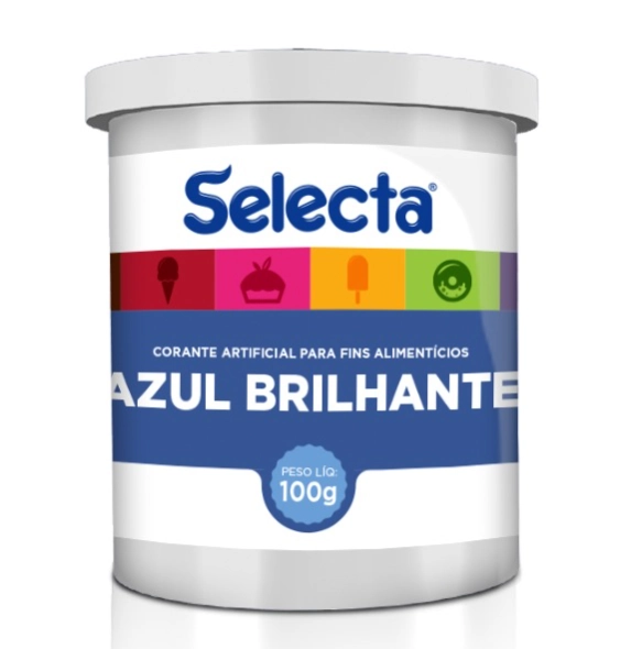 Corante 100g Azul Brilhante Selecta