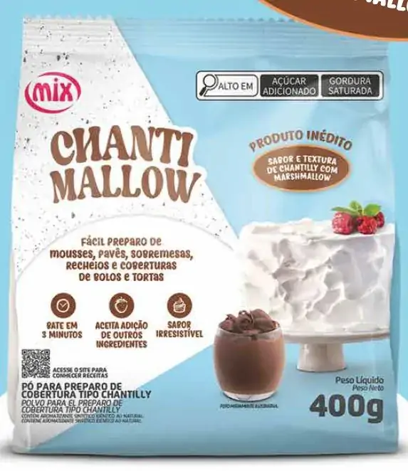 Chantilinho Mallow Po Preparado 400g Mix