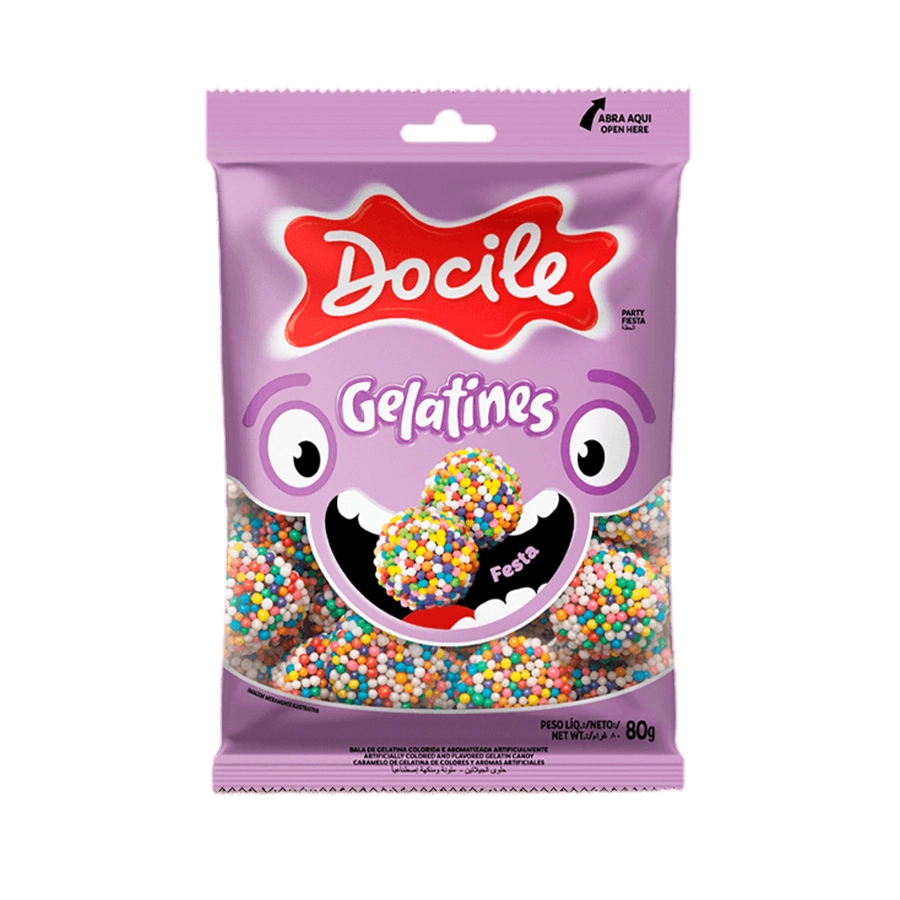 Balas De Gelatina Docile Doci Gummies Festa