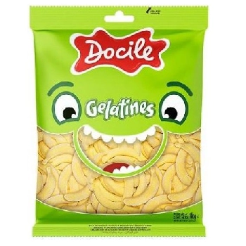 Bala Gelat.docile Banana 1kg C/12