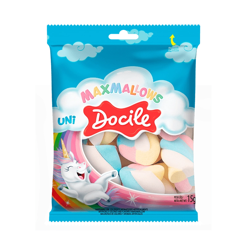 Marshmallow Docile Tubo Color Unicornio 50g