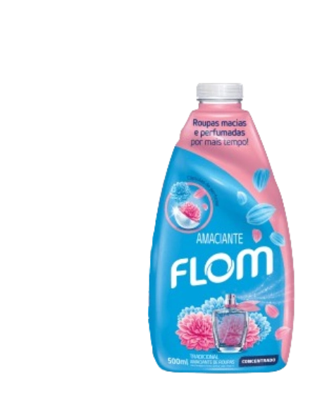 Amaciante De Roupas Tradicional Flom 500ml