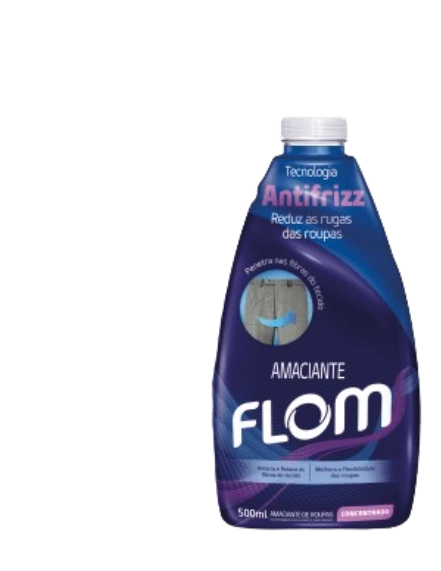 Amaciante Roupa Concen Flom 500ml Antifrizz