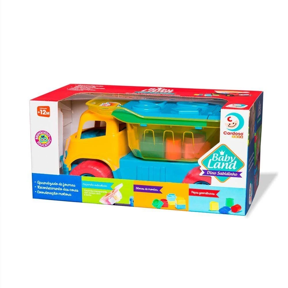 Carrinho Dino Sabidinho Cardoso Brinquedos