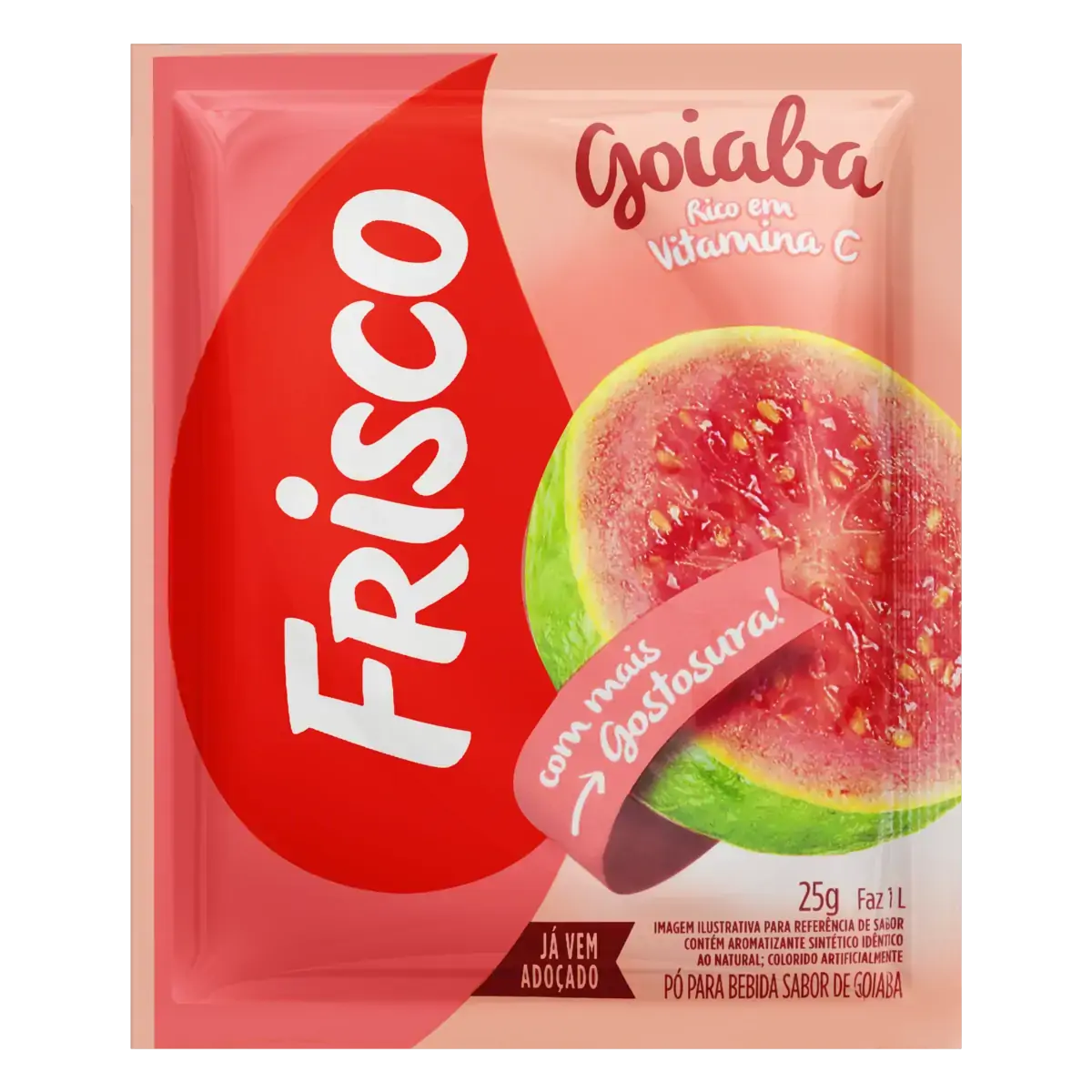 Refresco Em Pó Goiaba Frisco Pacote 18g