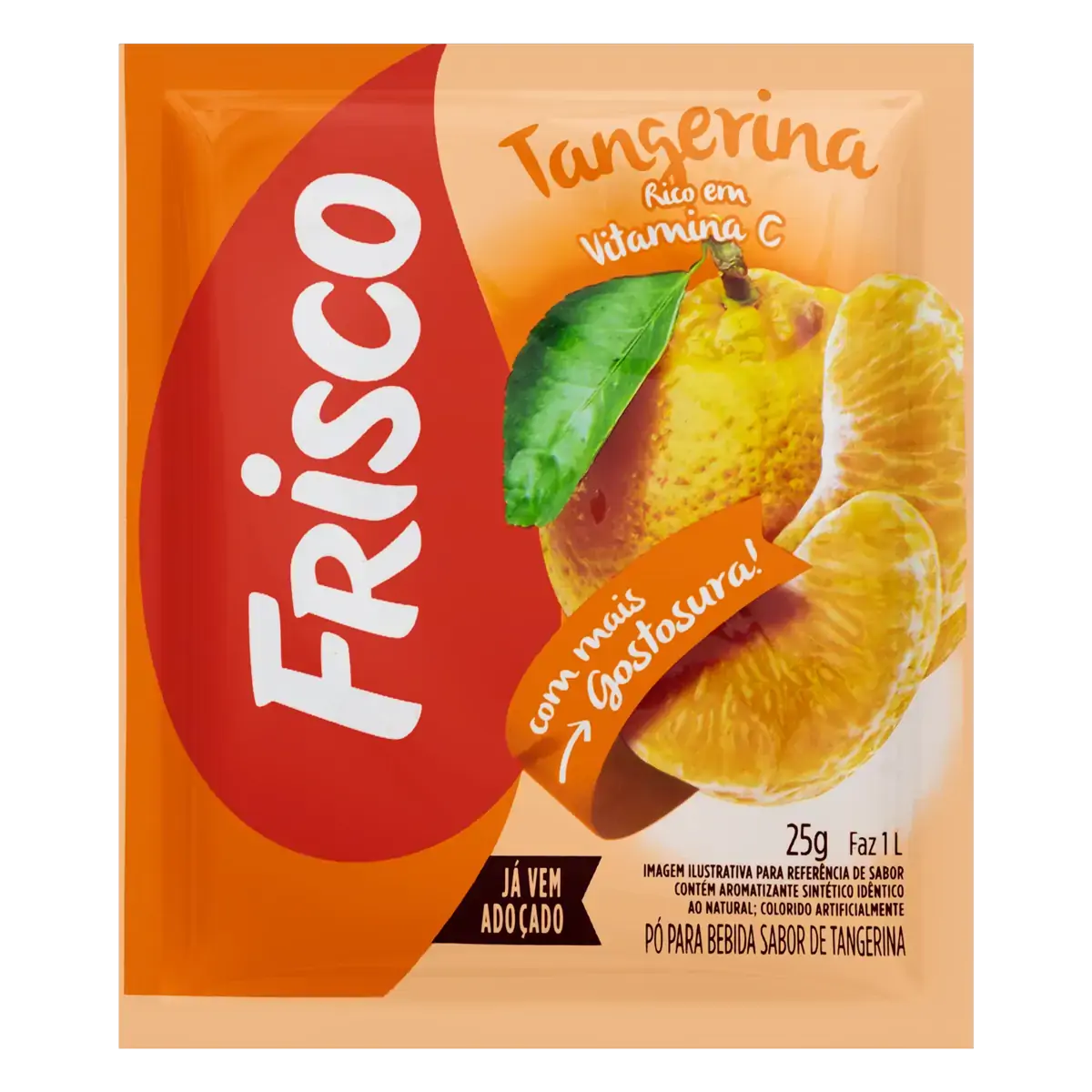 Refresco Em Pó Tangerina Frisco Pacote 25g