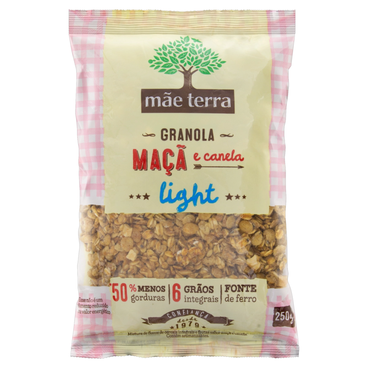 Granola Light Maçã E Canela Mãe Terra Pacote 250g