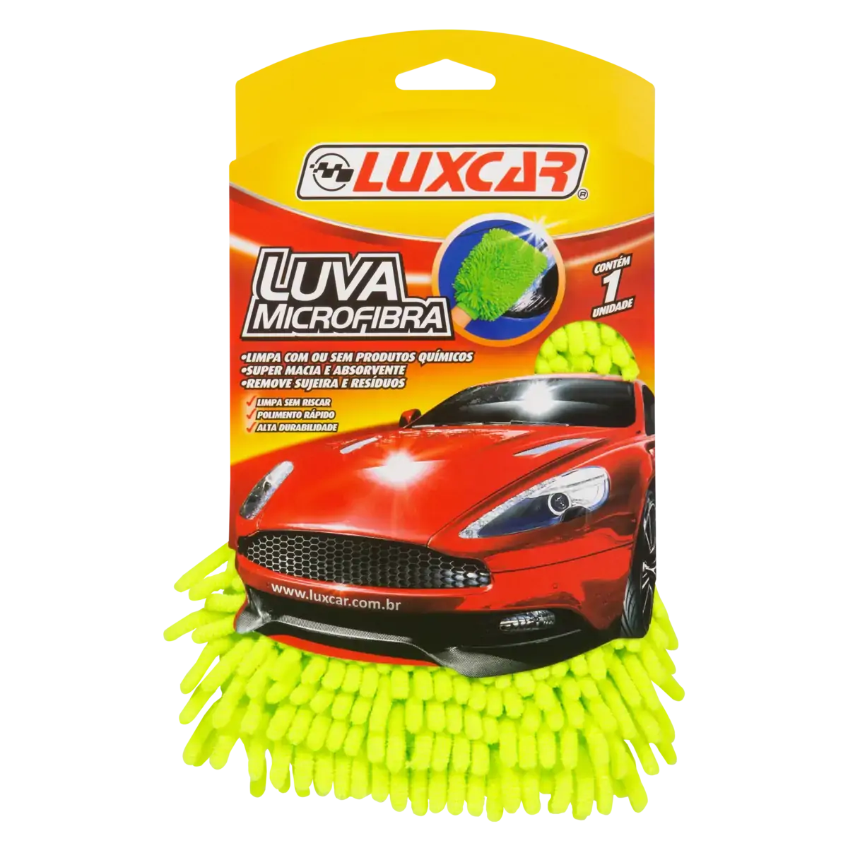 Luva Microfibra Luxcar 28cm X 17,5cm X 3cm