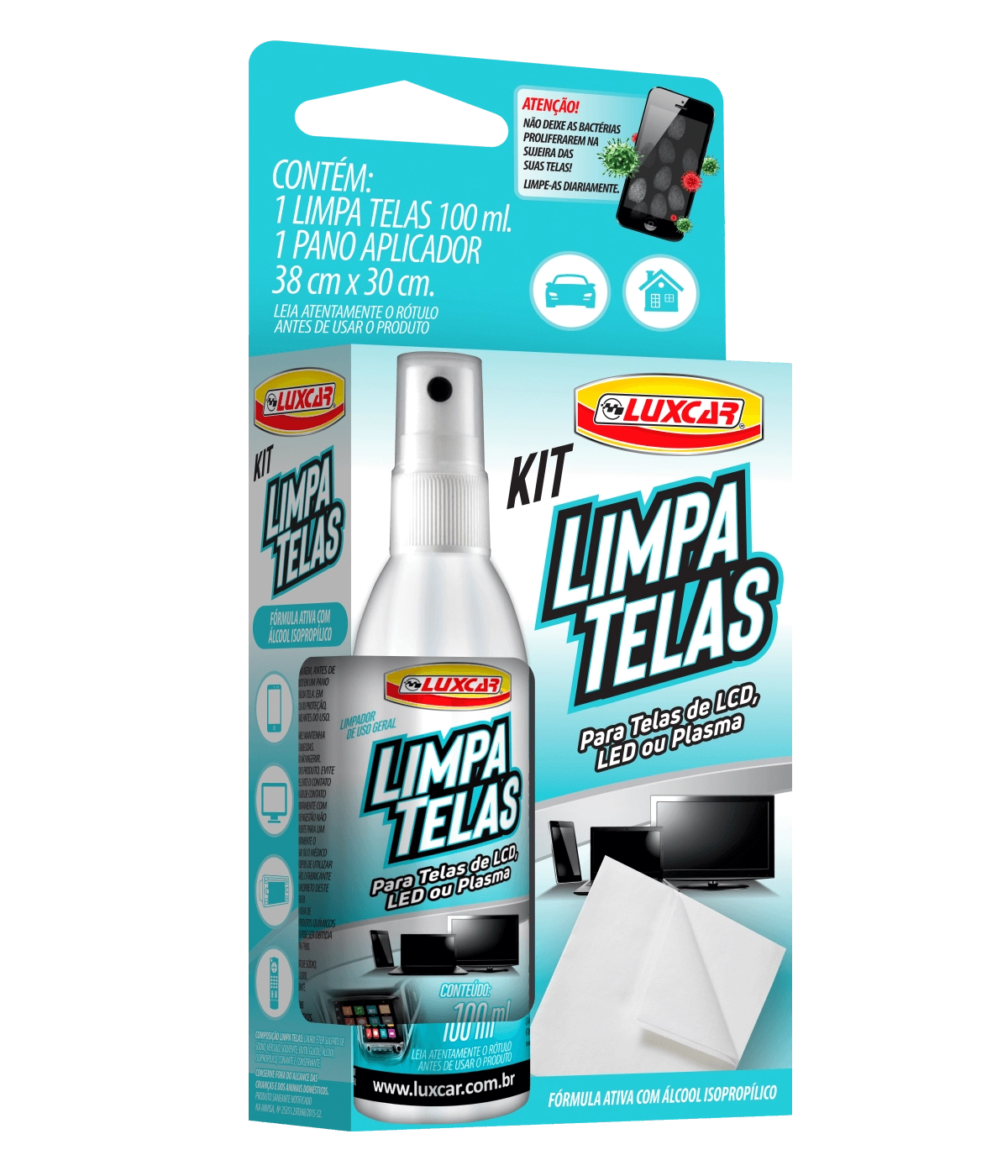 Kit Limpa Telas Luxcar