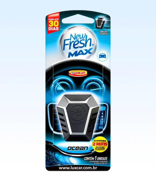 Odorizante New Fresh Luxcar Max Ocean
