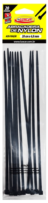 Abracadeira 280x4,8mm 20pc Luxcar . .