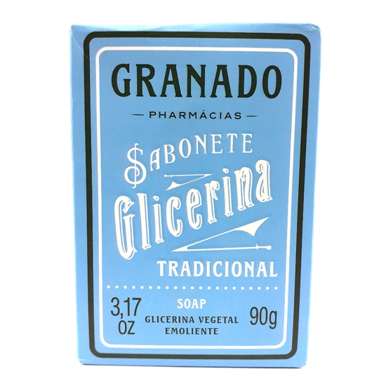 Sabonete Barra De Glicerina Vegetal Tradicional Granado Caixa 90g