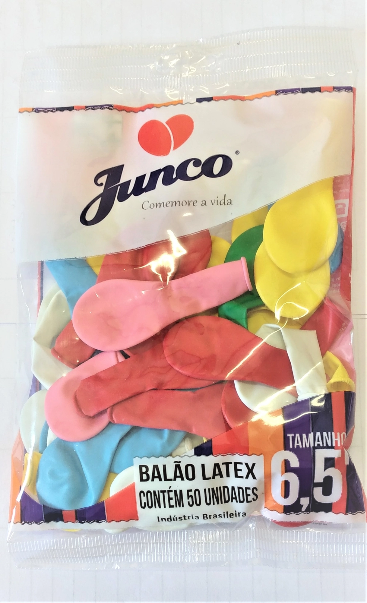 Balao Junidadeco Liso Atc N 65 Sortidos C/50 Unidade