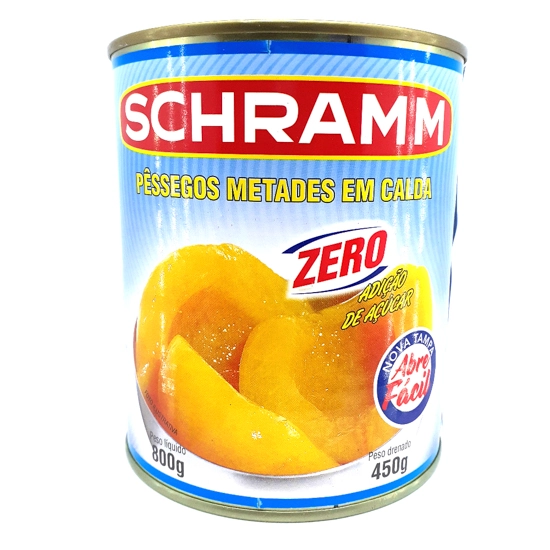Pessego Calda Schramm Lt Zero 450g Metades