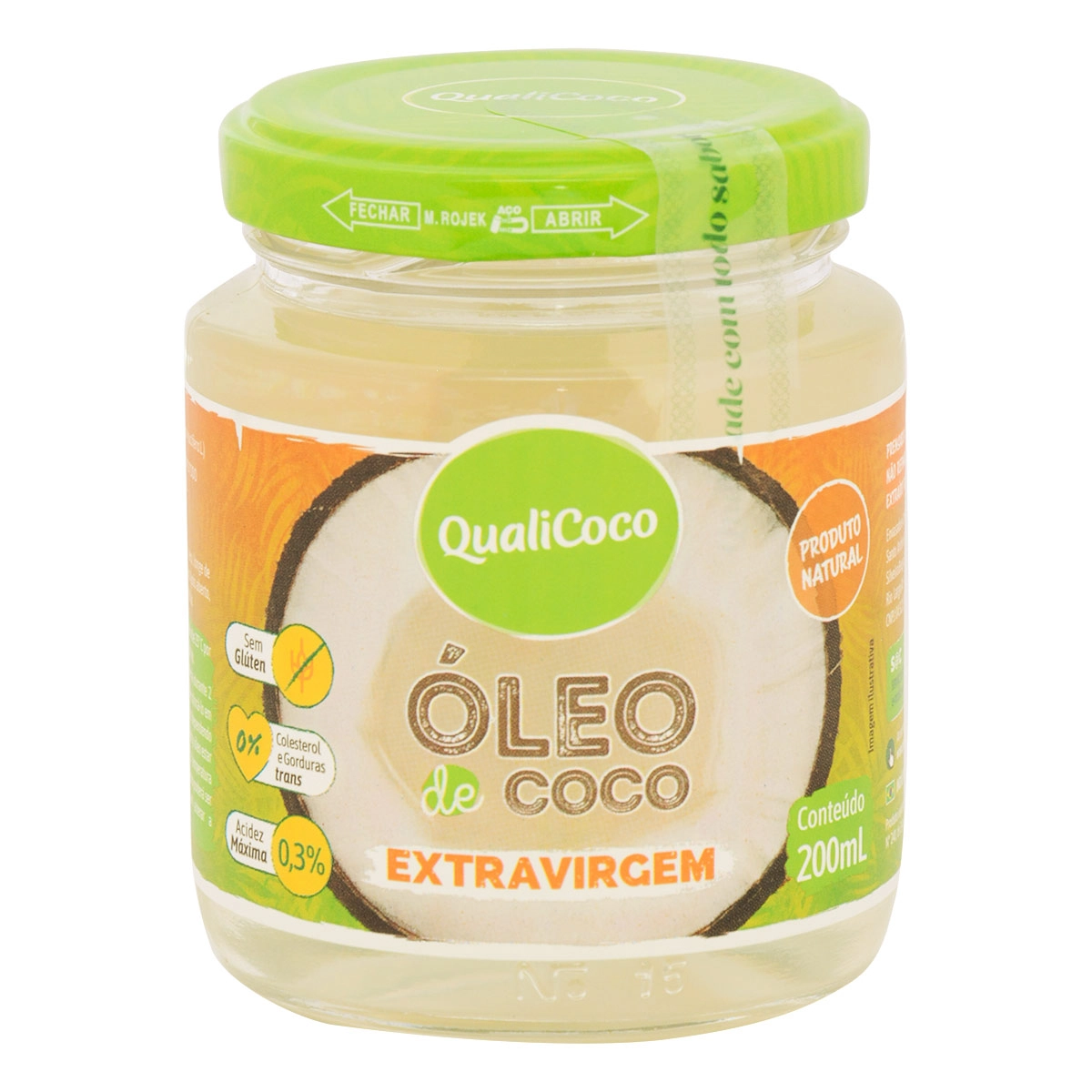 Oleo De Coco Extra Virgem 200ml