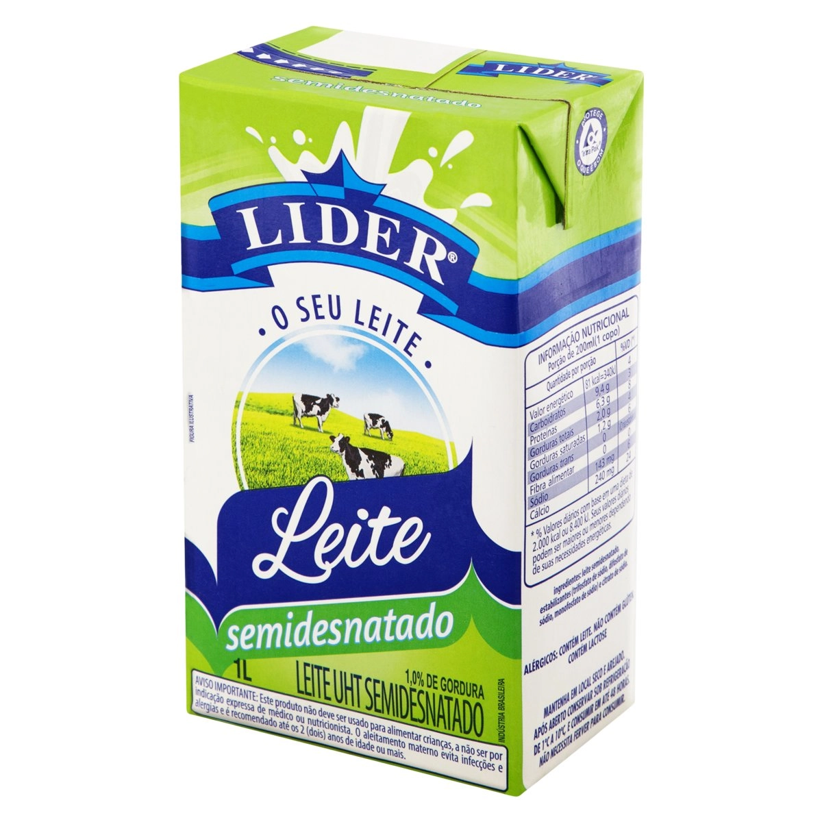Leite L.vida Lider 1l Semidesnatado Edge