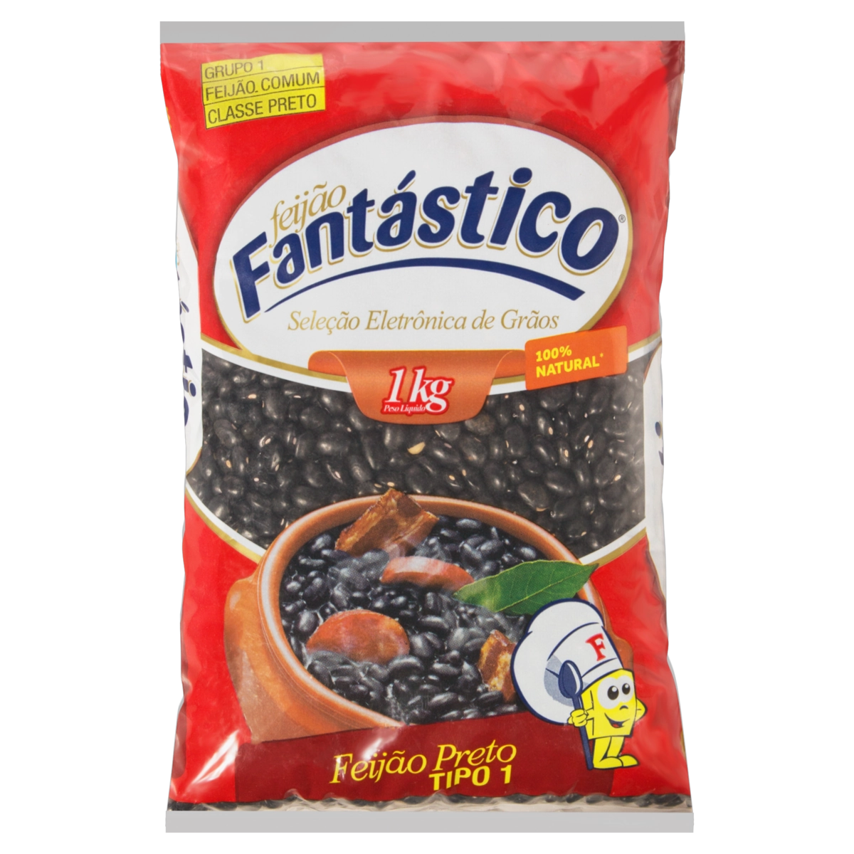 Feijao Preto Fantastico 1kg Tp1